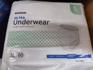 lot 8070 image: McKesson Ultra Adult Underwear - Large Size