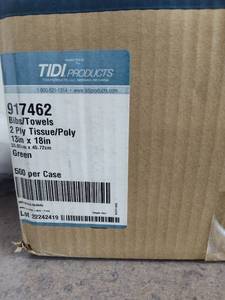 lot 8072 image: TIDI Green BiosTowels Case - 500 Count