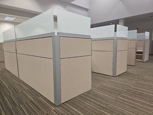 lot 13003 image: Modern Office Cubicle System with Storage