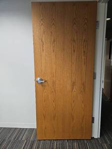 lot 13057 image: Commercial Grade Oak Door with Schlage Hardware