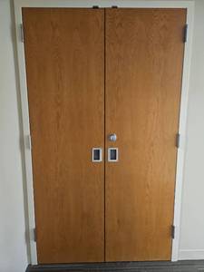 lot 13060 image: Commercial Grade Wood Door with Schlage Lock