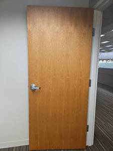 lot 13063 image: Commercial Grade Wooden Door with Schlage Hardware