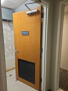 lot 13064 image: Commercial Wood Door with&nbspHardware