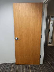lot 13067 image: Commercial Grade Solid Core Door with Schlage Hardware