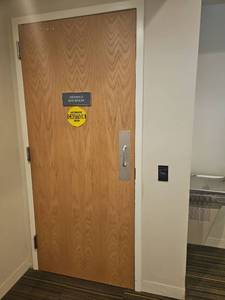 lot 13069 image: Commercial Wood Door with Hardware