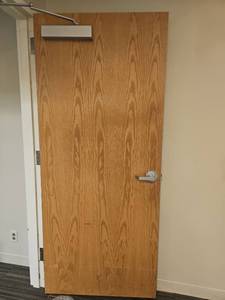 lot 13073 image: Commercial Grade Door with Hardware Set