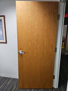 lot 13076 image: Commercial Grade Door with Schlage Hardware Set