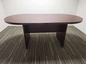 lot 20383 image: Modern Oval Conference Table