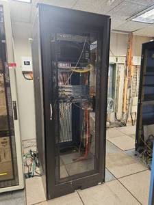 lot 20455 image: Professional Network Server Rack with ADVA and Ciena Equipment