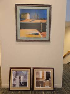 lot 13113 image: Modern Art Print Collection in Wooden Frames
