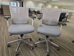lot 49786 image: (2) Modern Ergonomic Office Task Chairs - Overstock Model