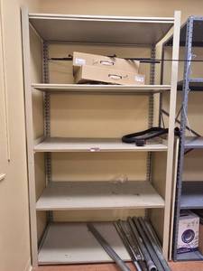 lot 20092 image: Industrial Metal Storage Shelving Unit