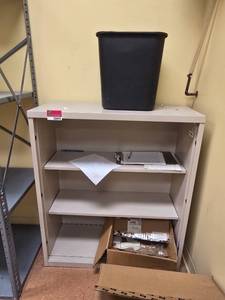 lot 20094 image: 48in Metal Storage Shelving Unit
