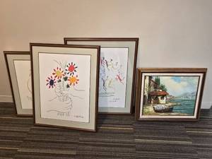 lot 20105 image: Collection of Picasso Prints and Mediterranean Painting