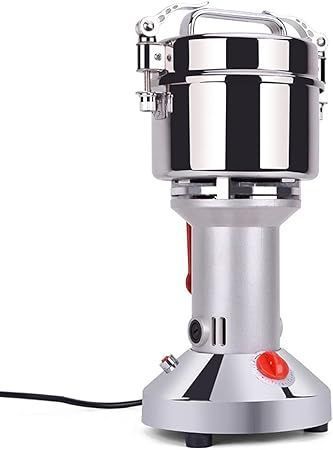 lot 8302 image: Electric Grain Mill Upright Grinder Household Stainless Steel Superfine Grinder Grain Powder Machine 300G - Retail $300
