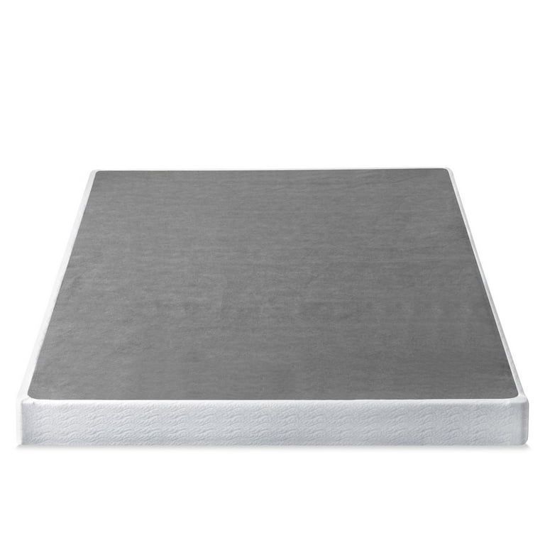 lot 2139 image: Full 5 Metal Smart BoxSpring Mattress Base with Quick Assembly Gray - Zinus - Retail $170