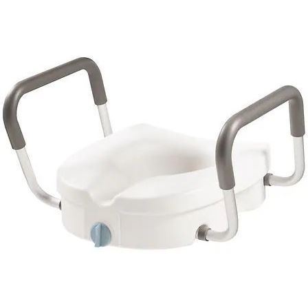 lot 2173 image: Raised Toilet Seat with Removable Arms - 5 Height