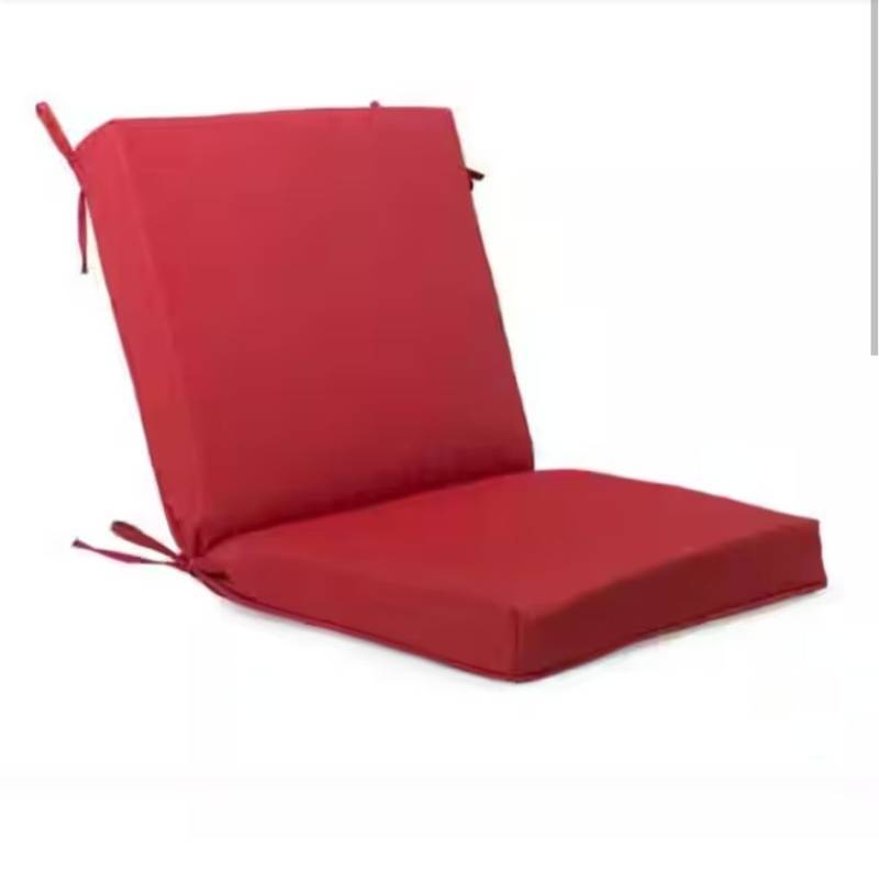 lot 4426 image: 17 in. W x 20 in. D CushionGuard Mid Back Universal Outdoor Cushion in Chili (Set of 6) - Retail $240