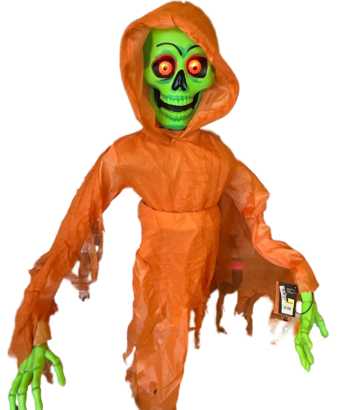 lot 8800 image: Pack Of 4 ,SOUND ACTIVATED THROWBACK GHOUL INDOOROUTDOOR - Retail $150