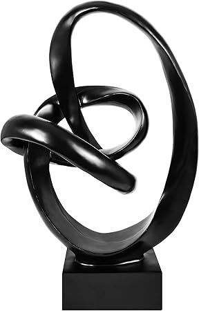 lot 8814 image: Abstract Decor and Heart Hands Sculpture Bundle&nbsp