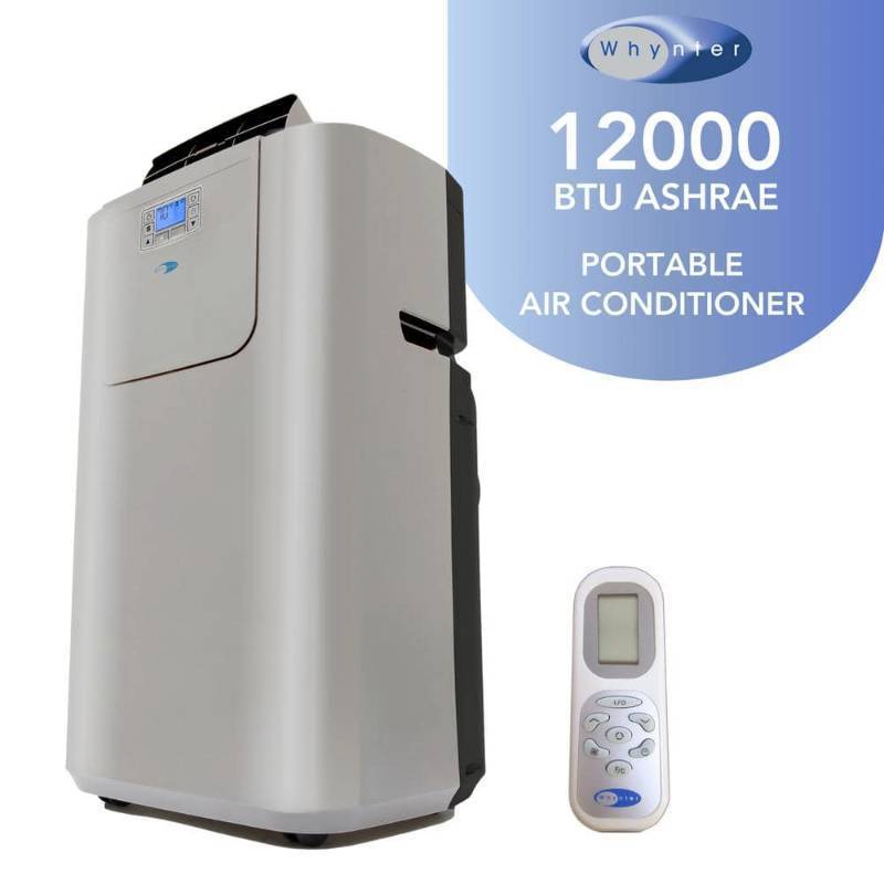 lot 5108 image: Whynter - 400 Sq. Ft. Portable Air Conditioner - Silver - Retail $454
