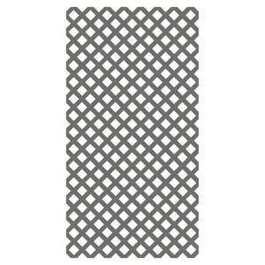 lot 5212 image: 4 ft. x 8 ft. Nantucket Gray Classic Diamond Vinyl Lattice Panel