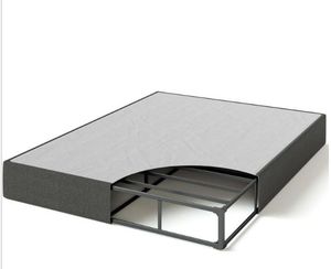 lot 5220 image: Compact 9-Inch Box Spring for Queen Mattresses - Quick Assembly, Eco-Friendly - Retail $140