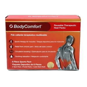 lot 7795 image: Body Comfort - Reusable Therapeutic Heat Packs 6 Piece Sports pack