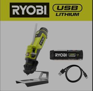 lot 7799 image: USB Lithium Glue Pen Kit with 2.0 Ah USB Lithium Battery and Charging Cable