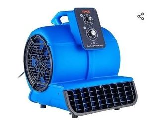 lot 9207 image: VEVOR Air Mover, 12 HP 2600 CFM Carpet Dryer for Cooling and Ventilating, Portable Floor Blower Fan with 4 Blowing Angles and Time Function, for Janitorial, Home, Commercial Use - Retail $156