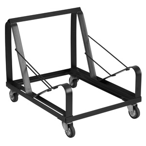 lot 9225 image: Flash Furniture HERCULES Series Black Steel Sled Base Stack Chair Dolly - Retail $92