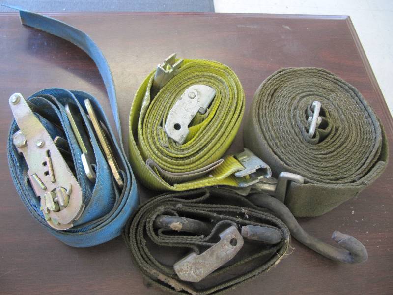lot 217 image: LOT OF 4 TIE DOWN STRAPS