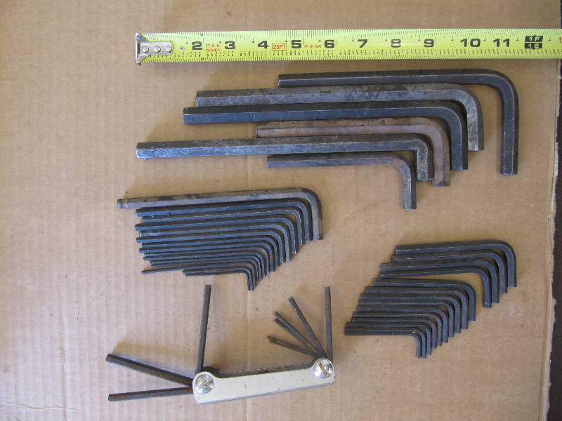 lot 765 image: Set Of Metric & USS - Allen Wrenches (Shop Tools)