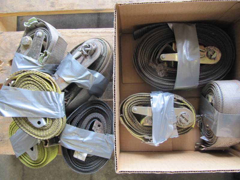 lot 301 image: Lot of 8 Cargo Tie Down Straps