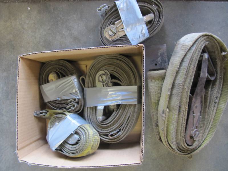 lot 303 image: Lot of 8 Cargo Tie Down Straps