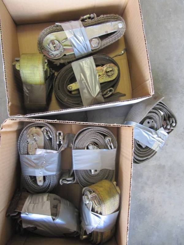 lot 305 image: Lot of 8 Cargo Tie Down Straps