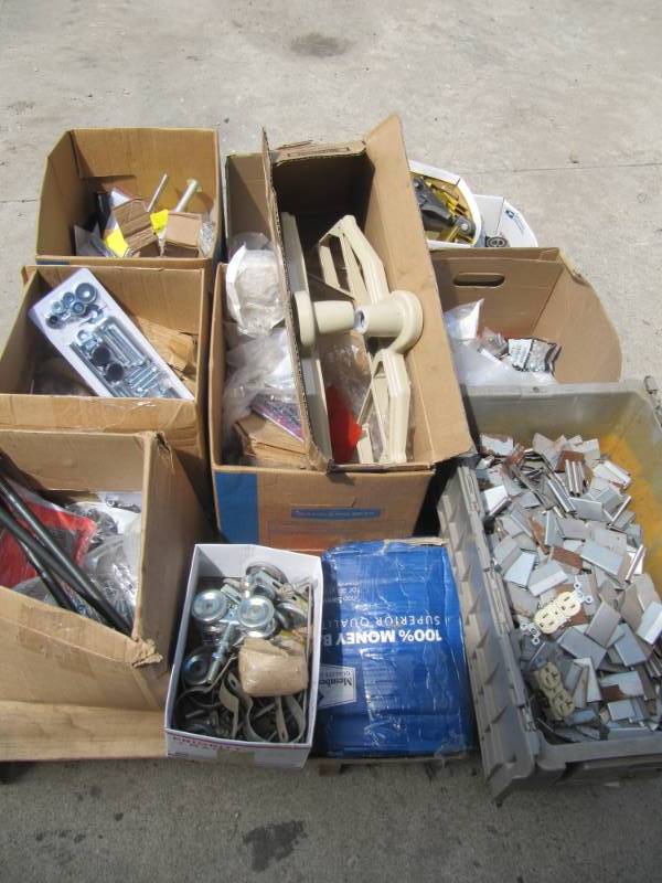 lot 299 image: Pallet full of Bolts Nuts , Fasteners and Hardware