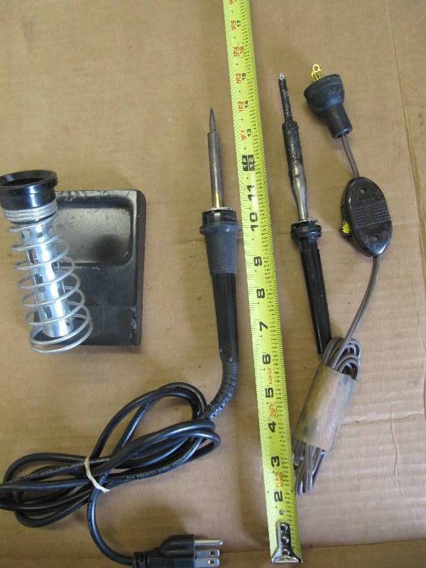 lot 2141 image: Lot of 2 Soldering Irons - Tested (Shop Tools)