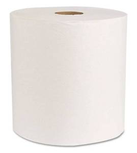 lot 3164 image: Hard Wound Roll Towel, 800 Length x 7-89 Width, White (Case of 6)