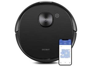 lot 5556 image: ECOVACS Deebot T8 AIVI Robot Vacuum Cleaner For Floors,Carpet, Vacumming and Mopping in One-Go, Laser Mapping, Smart AI Object Recognition, On-Demand Live Video, Custom Clean, 3 Hours of Runtime - Retail $170