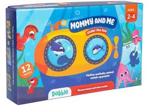 lot 5568 image: LoveDabble Mother and Baby Animal Match Puzzle - Mommy and Me - Under The Sea  Puzzles for Kids Ages 2-4  Animal Puzzles for Toddlers and Kids