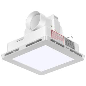 lot 5716 image: VIVOSUN Bathroom Ventilation and Exhaust Fan with LED Light, Ceiling Mount Vent Fan &amp Adjustable Light Combo, 1.0 Sones, 110 CFM, 4 Inch Duct Fan for Bath, Shower, Office, Restroom, 105 sq. ft - Retail $179.99
