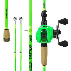 lot 7204 image: KastKing Zephyr Dual-tip Rod Casting Reel Combo,7ft M & MH, Right Handed Reel