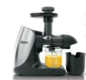 lot 7214 image: Ninja Cold Press Juicer Pro Powerful Slow Juicer, 150 Watts, Total Pulp Control, Cloud Silver,