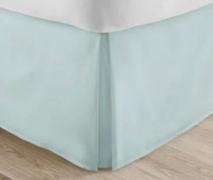 lot 7218 image: Ienjoy Home Ieh-bedskirt-king-aqua Home Collection Pleated Bed Skirt King Aqua