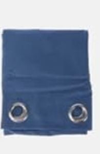lot 7220 image: 100% BLACKOUT GROMMET PANELOne Grommet Panel50 in wide x 120 in length (127 cm x 305 cm)Fits up to 1.25 in (3.18 cm) diameter rod