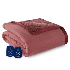 lot 7232 image: Micro Flannel to Ultra Velvet Electric Heated Blanket - Retail $179.99