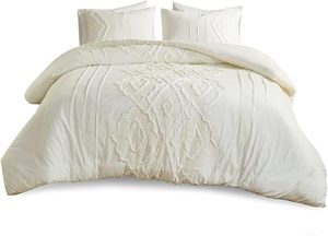lot 7242 image: Madison Park Margot 3-Pc. Comforter Set, FullQueen Bedding