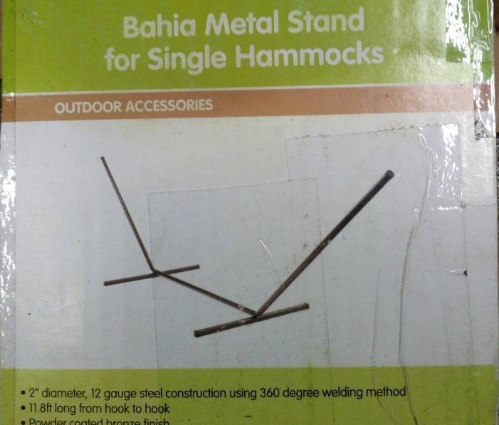 lot 2 image: Smart Living Bahia Metal Stand For Single Hammocks
