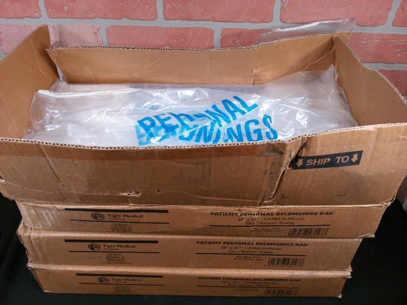 lot 32 image: Tiger Medical Patient Belongings Bag With Drawstring